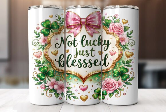 20oz Not Lucky Just Blessed Tumbler Wrap Review