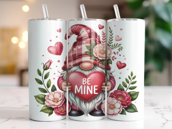 Cute Gnome Heart Valentine Tumbler Wrap Review
