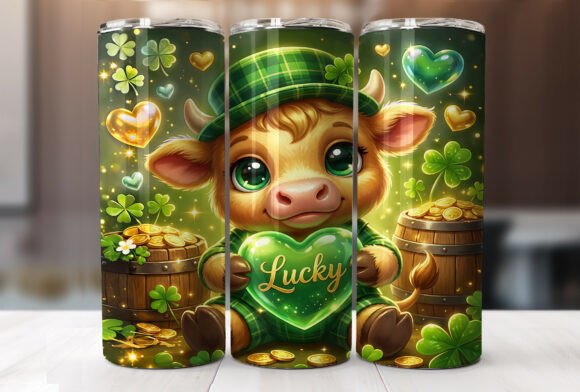 Cute Irish Highland Cow Lucky Tumbler