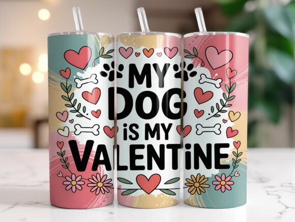 Dog Lover Valentine Hearts Tumbler Wrap Review