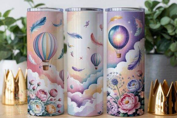 Dreamy Hot Air Balloon 20oz Tumbler Wrap Review