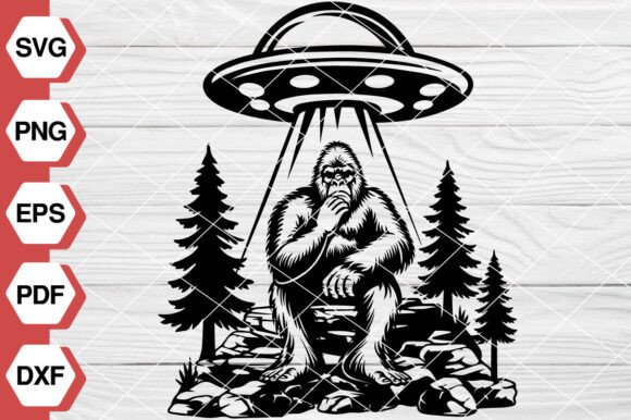 Funny Bigfoot SVG, PNG -EP235 Review