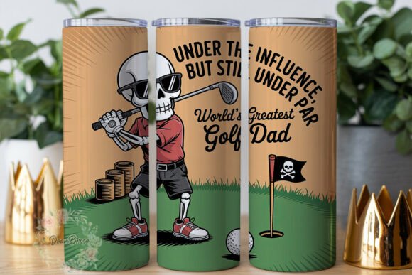 Funny Skeleton Golfer 20oz Tumbler Wrap Review