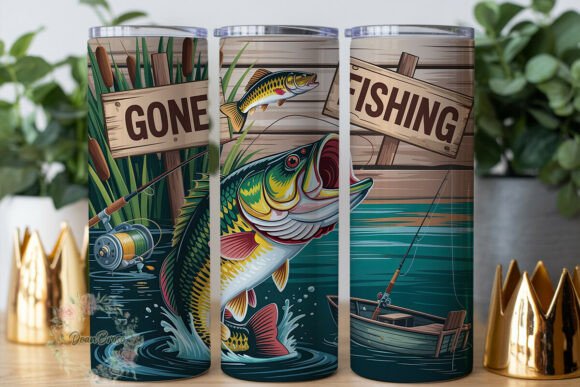Gone Fishing Lake 20oz Tumbler Wrap Review