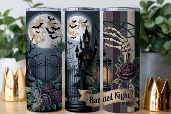 Gothic Haunted Night 20oz Tumbler Wrap Review