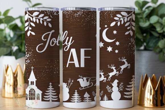 Jolly AF Winter Village Tumbler Design Review