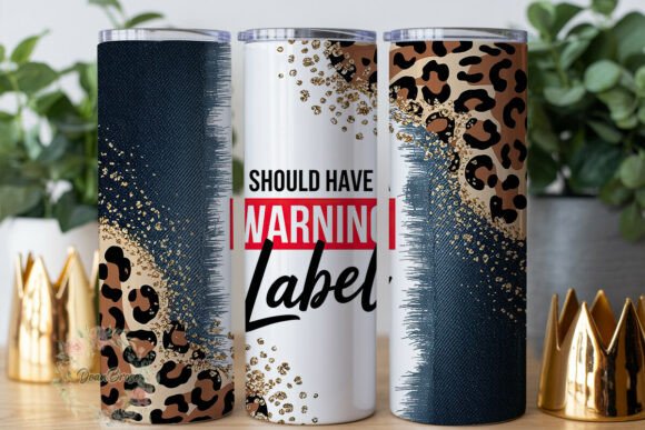 Leopard Denim Glitter 20oz Tumbler Wrap Review