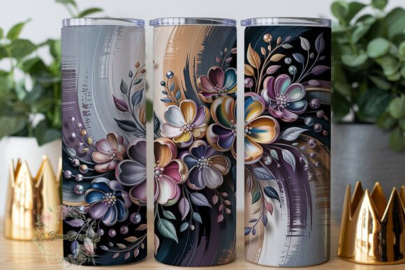 Metallic Floral Elegance 20oz Tumbler Wr Review