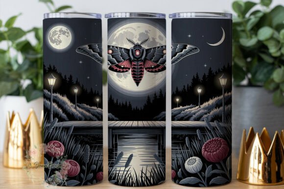 Moth Moonlight Bridge 20oz Tumbler Wra Review