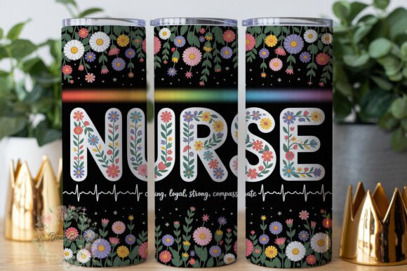 Nurse Floral Gradient 20oz Tumbler Wrap Review