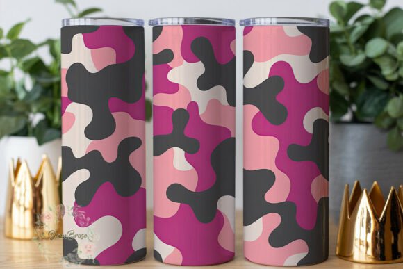 Pink Grey Camo Pattern 20oz Tumbler Wrap Review