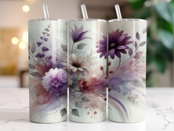 Soft Lavender Botanical Tumbler Wrap Review