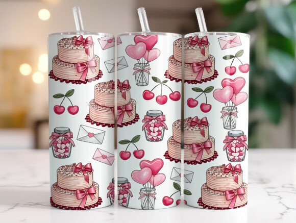 Valentine Cakes Hearts Tumbler Wrap Review