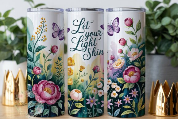 Watercolor Floral Butterfly 20oz Tumbler Review