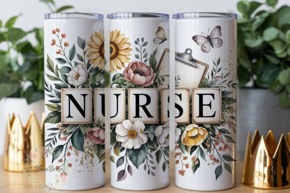 Watercolor Nurse Floral 20oz Tumbler Review
