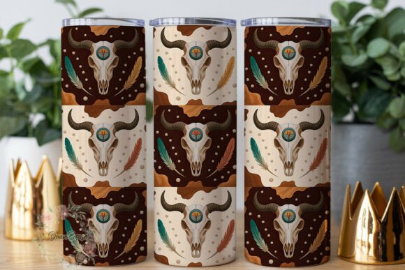 Western Cow Skull Feather 20oz Tumbler Review