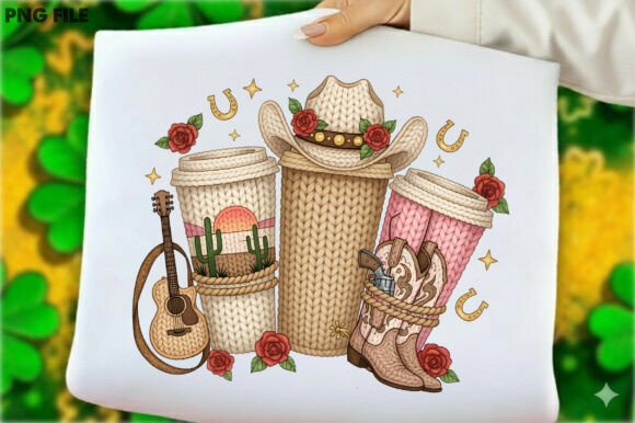 Western Cowgirl Knitted Tumbler PNG Review